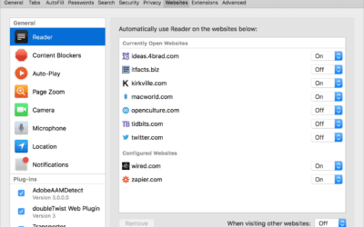 Learn How You Can Adjust Web Site Behavior with Safari’s Site-Specific Settings